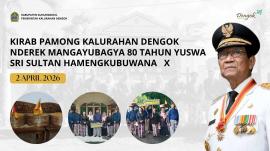 Kirab Pamong Kalurahan Dengok Nderek Mangayubagya 80 Tahun Yuswa Sri Sultan Hamengkubuwana X